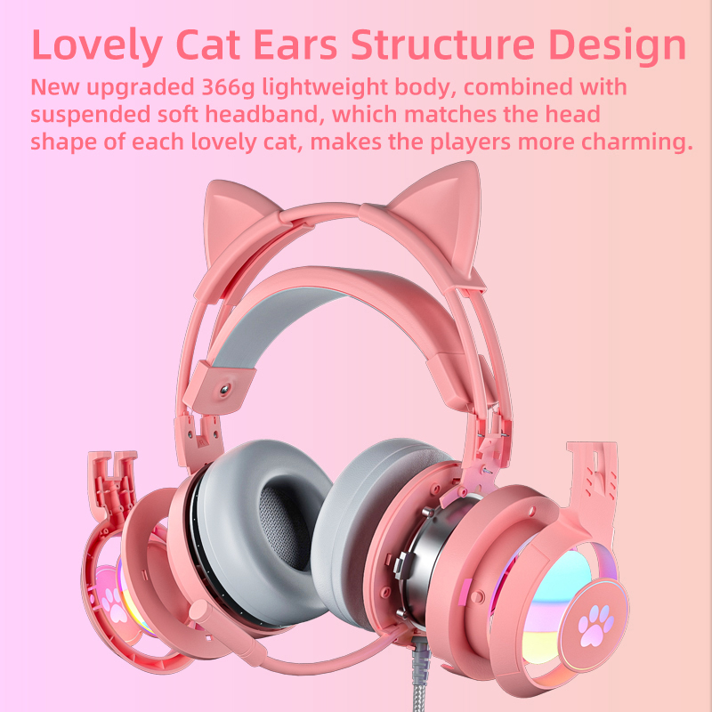 Pc Gaming Earbuds - Headset Gaming Pink untuk PC, PS4,