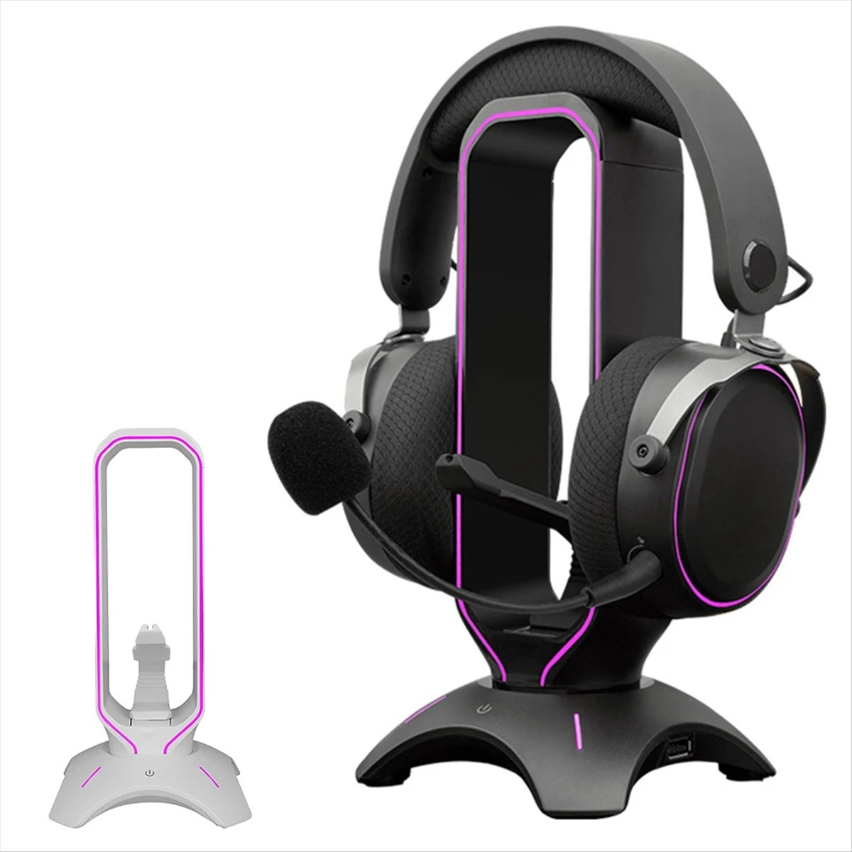 Mouse Bungee Holder - Stable- Penyangga Headphone Gaming RGB dengan