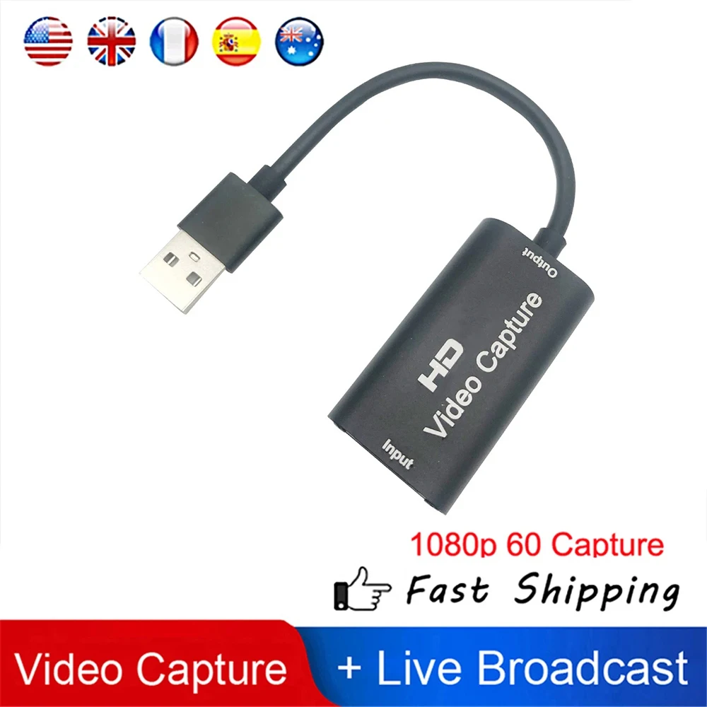 Capture Card Hdmi - Mini HD 1080P HDMI-Kompatibel dengan Kotak