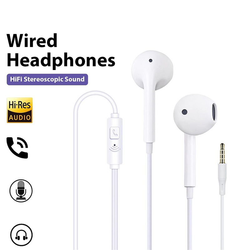 Pc Gaming Earbuds - Earphone Berkabel 3.5Mm Headset In-Ear HIFI
