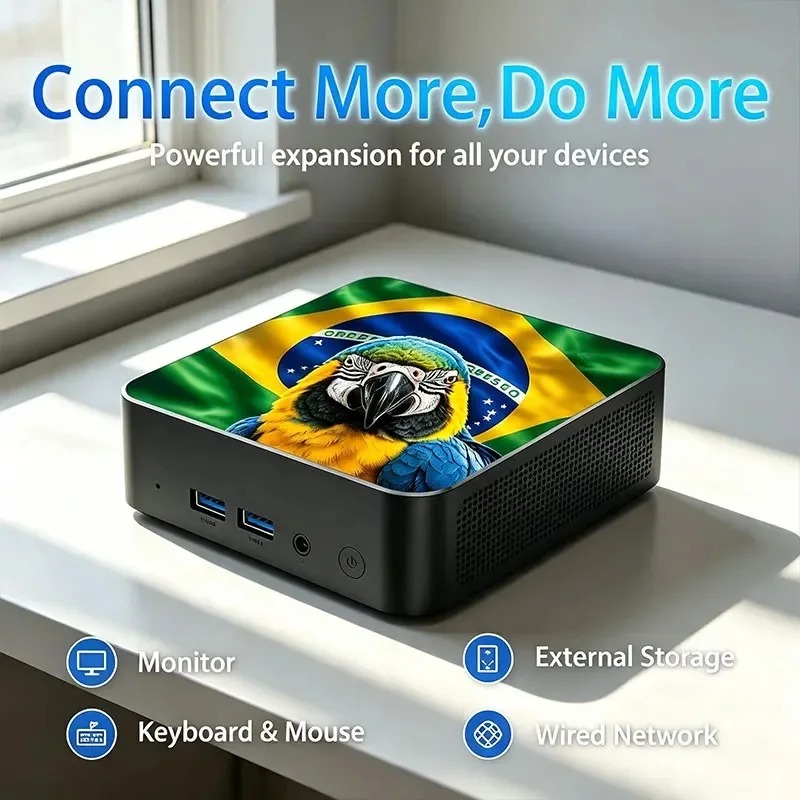 Mini PC Bendera Meksiko Brasil - Pc Gaming Compact ulasan dan harga