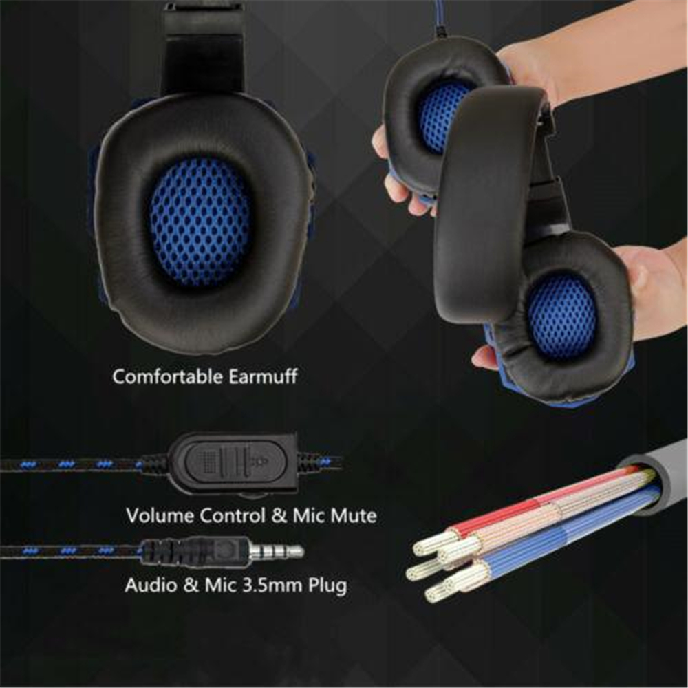 Headphone Gaming berkabel, unt - Pc Gaming Earbuds ulasan dan harga