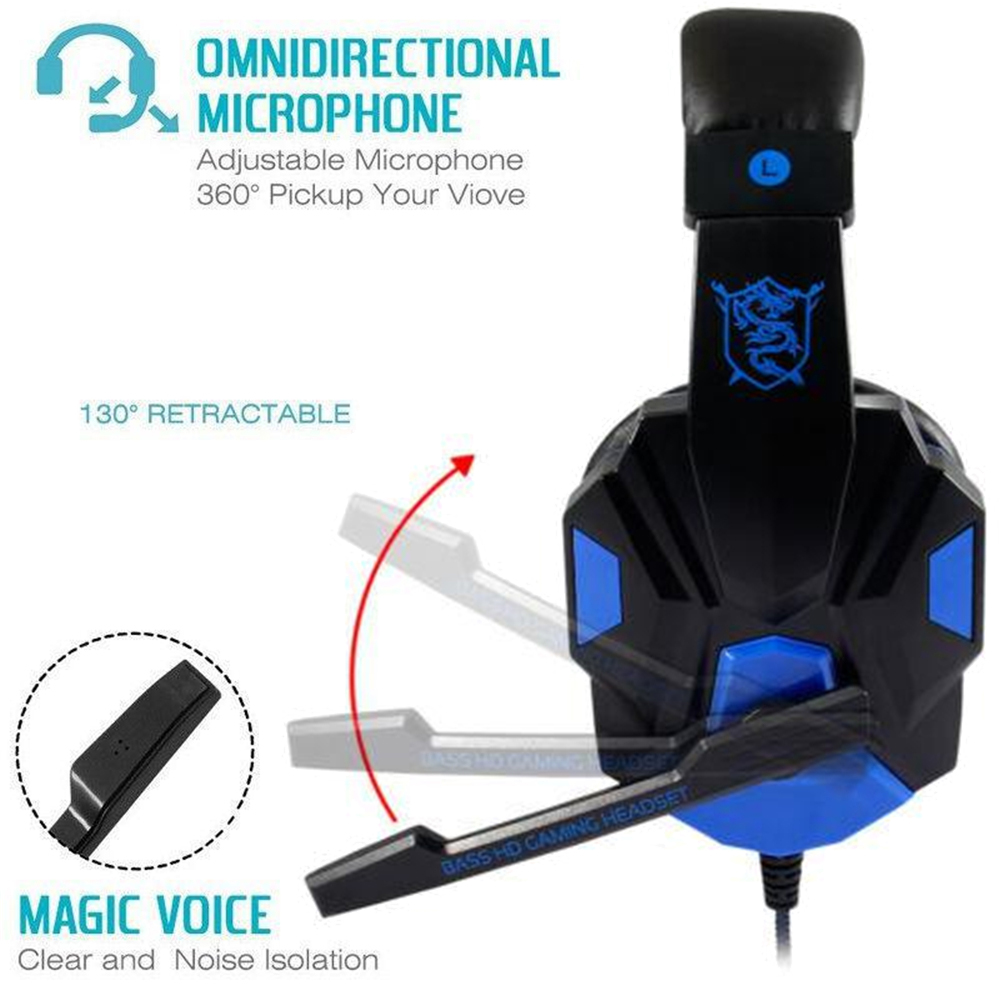 Headphone Gaming berkabel, unt - Pc Gaming Earbuds ulasan dan harga
