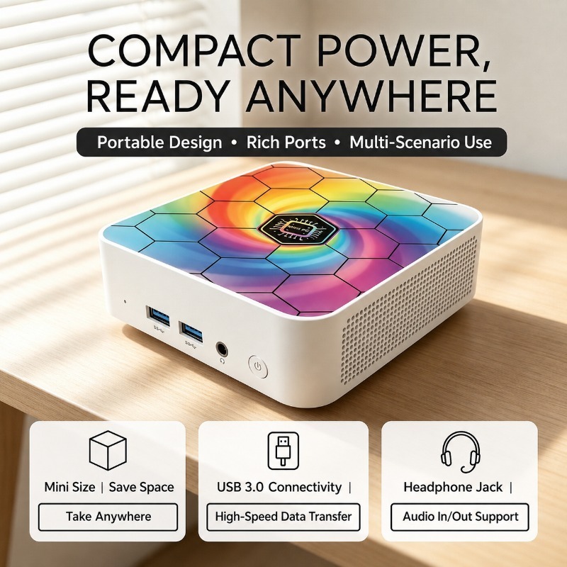 Mini PC Multi-Fungsi Berwarna- - Pc Gaming Compact ulasan dan harga