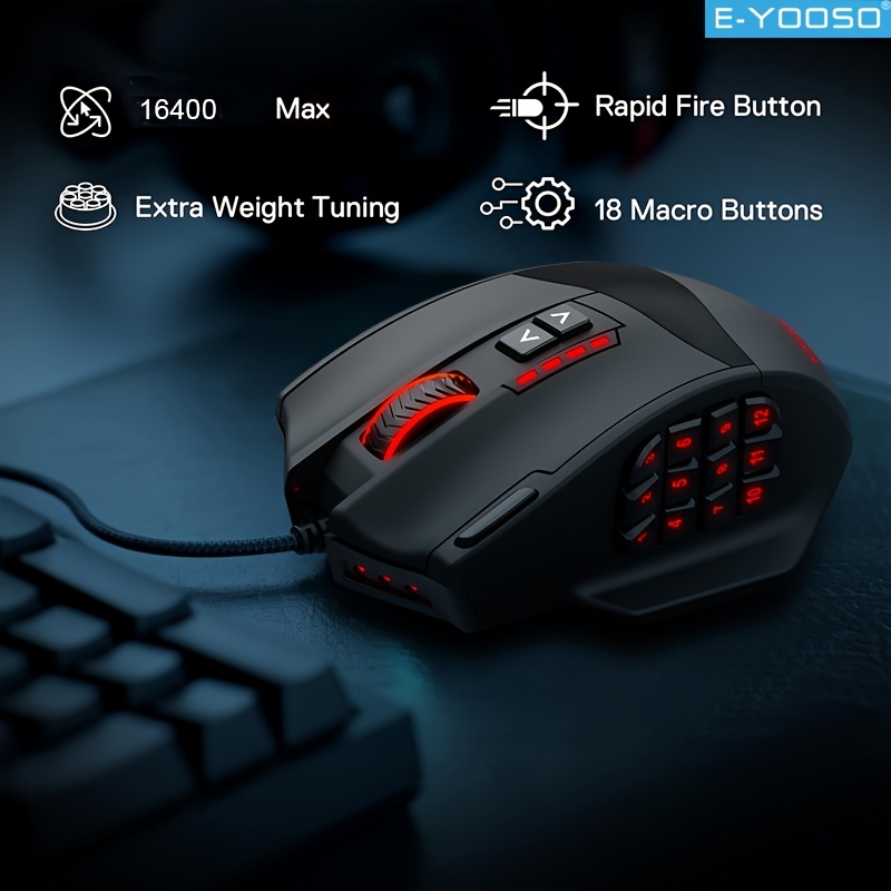 E-YOOSO Mouse Gaming Berkabel  - Mouse Bungee Holder ulasan dan harga