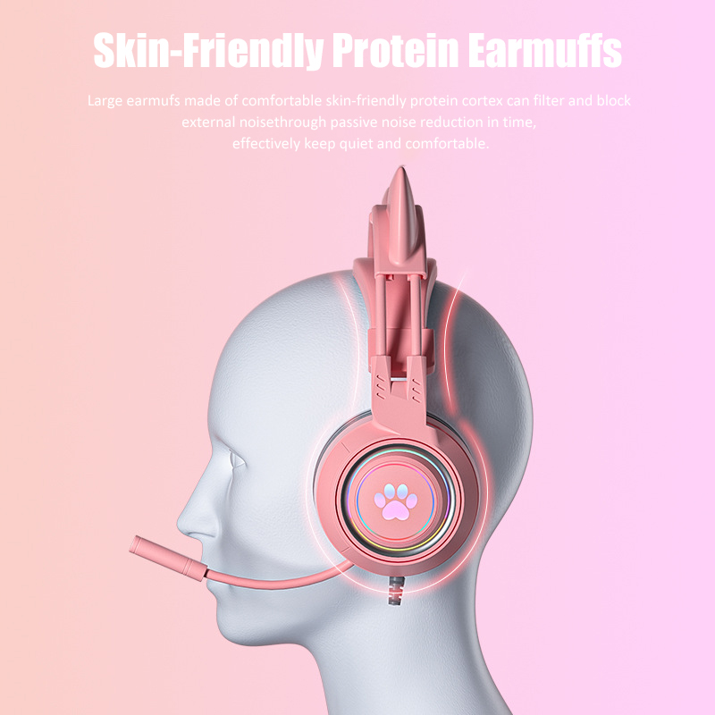 Headphone game telinga kucing  - Pc Gaming Earbuds ulasan dan harga