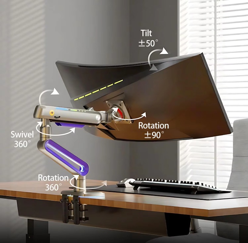 Lengan Monitor Gaming Ergonomi - Monitor Stand ulasan dan harga